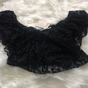 Xs lace crop top new with tags